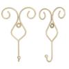 2pcs Wall Mounted Bathroom Kitchen Door Hook Wall Picture Towel Clothes Hat Hanger HolderGold