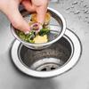 Kitchen Sink Filter Stainless Steel Sink Strainer Mesh Bathroom Floor Drains Catcher Waste Drain Hole Filter Kitchen Accessories