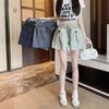 Korean Version of Small Work Clothes Wide-leg Shorts for Women In Summer New High-waist Casual Loose Thin Shorts