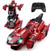 Tecnock RC Car for Transformable RC Gift Kids, Dinosaur, (Red)