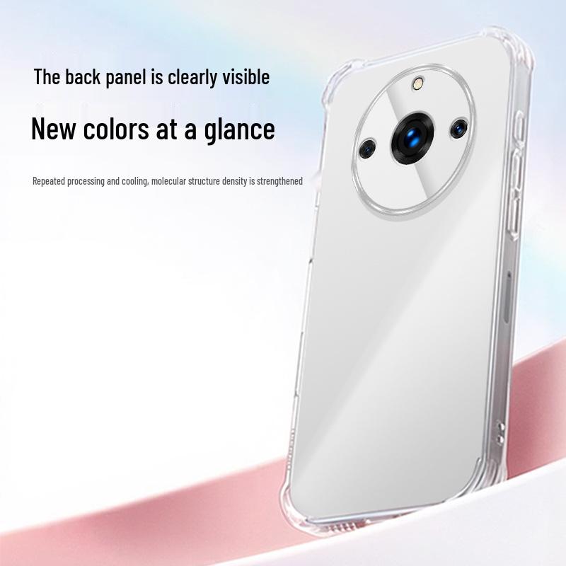 Прозрачный противоударный ТПУ чехол для телефона Realme 11 Pro/Pro+ с защитой-подушкой безопасности