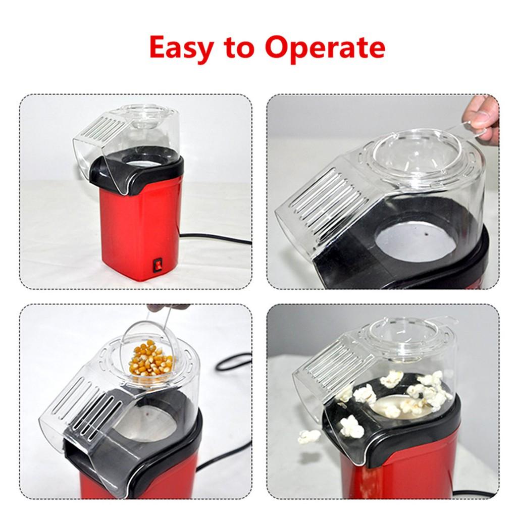 1200W Mini DIY Household Automatic Hot Air Popcorn Making Kitchen Machine DIY Corn Popper 110V / 220V Electric Corn Popcorn Maker