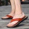 Flip-flops Men's Fashion Trend Casual Outer Slippers Large Size Soft Sole Pinch Beach Shoes 2025