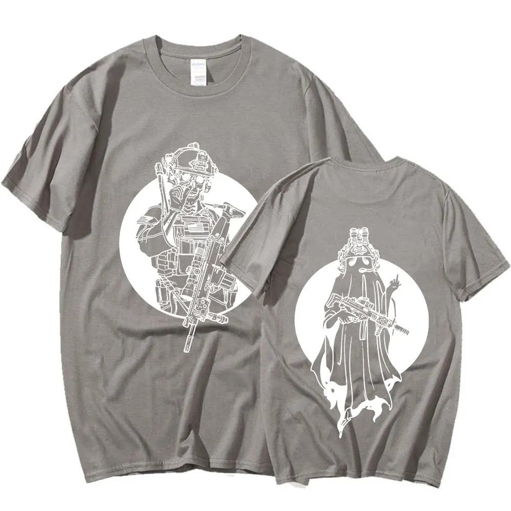 Футболка Gbrs Forward Observations Group Мужская Ретро Скелет Готическая Футболка Мужская 100% Хлопок Оверсайз Футболки Панк Уличная Одежда