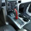 Car Gear Shift Knob Trim Sticker Decal Trim Cover for Ford F150 09-14 Red Carbon