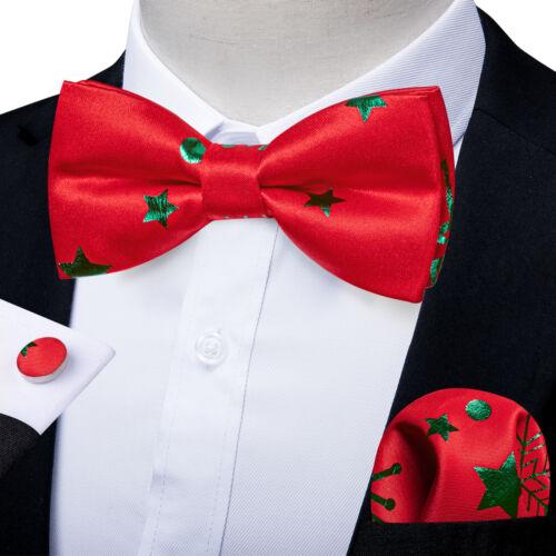 Мужской шелковый галстук-бабочка, синий регулируемый галстук-бабочка, набор запонок с цветочным принтом пейсли