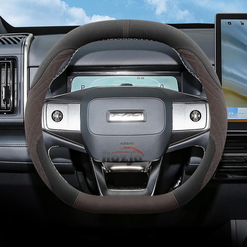Чехол из замши на руль автомобиля для Chery iCar 03 03T Jaecoo J6 6 2024 2025 Автомобильные аксессуары для интерьера
