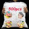 Disposable Food Cover Plastic Wrap Elastic Food Lids for Fruit Bowls Cups Caps Storage Kitchen Fresh Keeping Saver Bag 500pcs