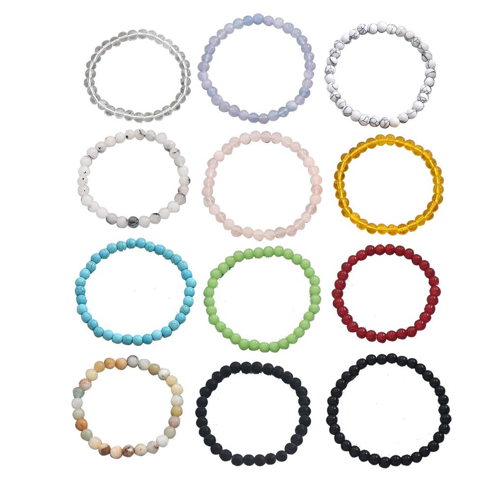 Модный комплект браслетов Персонализированный браслет из натурального камня высокого дизайна ювелирные изделия