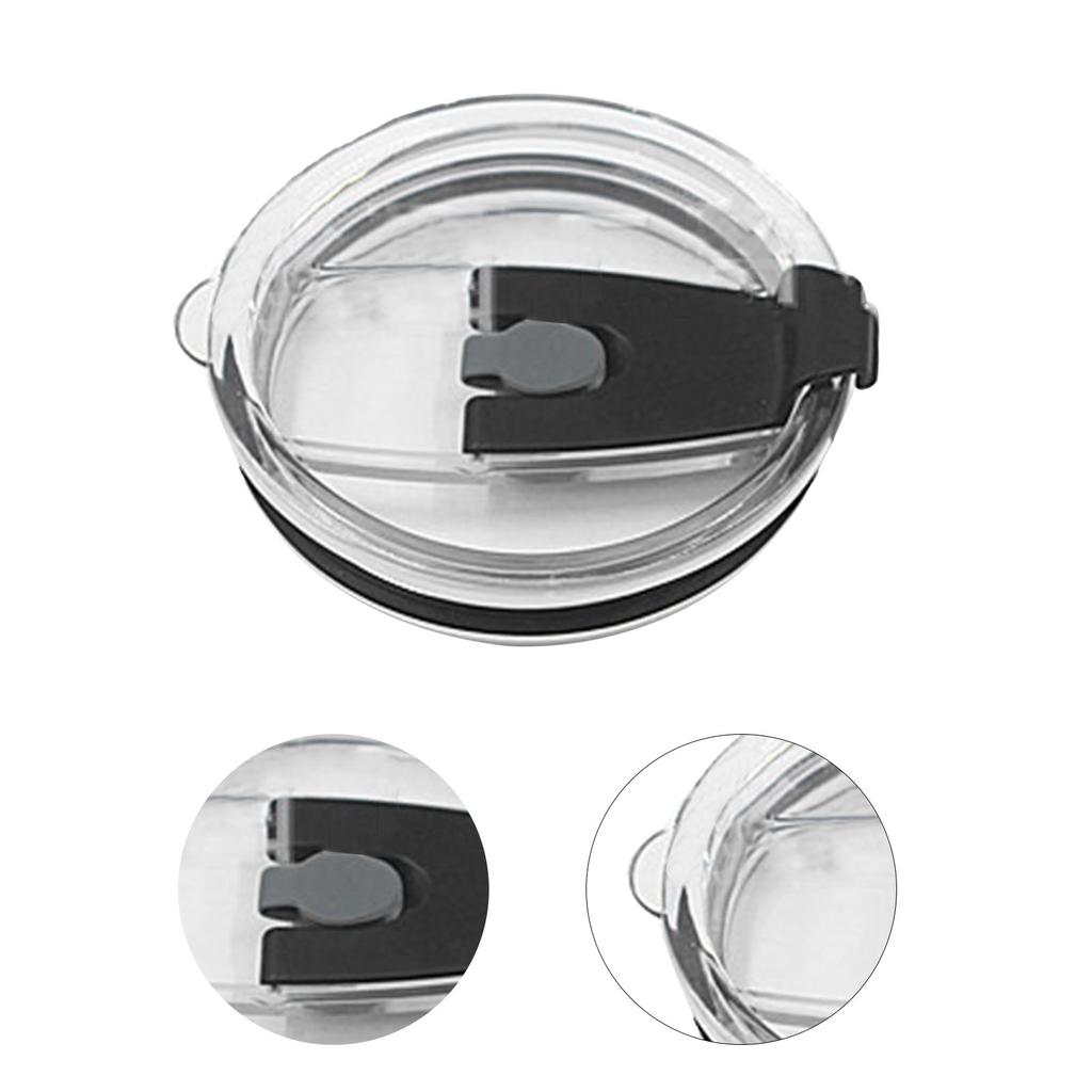 30oz Tumblers Lids Spillproof Replacement Lids Cover for Insulated Ice Cup Heat Resistant Tumbler Car Cup Lids Black