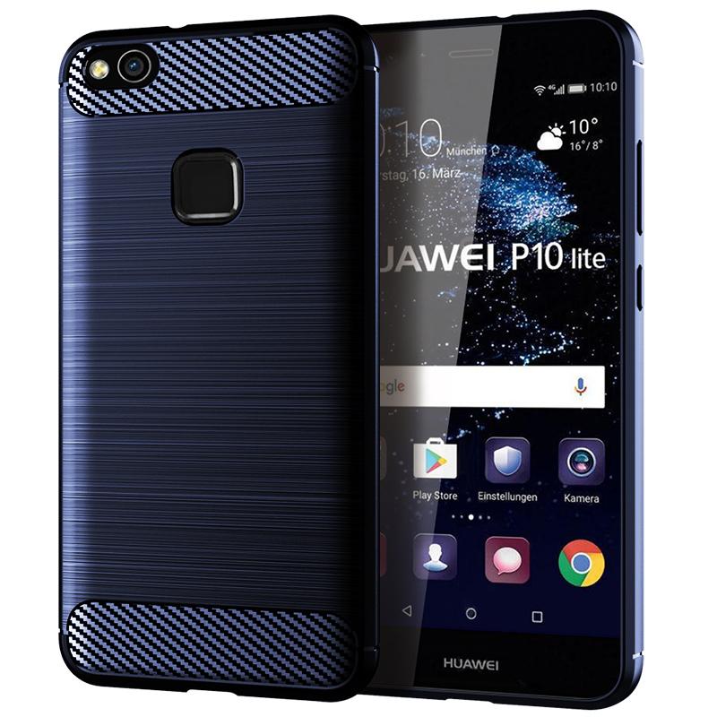 Для Huawei P10 Lite силиконовый чехол противоударный чехол для p10 lite мягкие чехлы для телефонов для P10lite чехол из углеродного волокна Coque Fundas