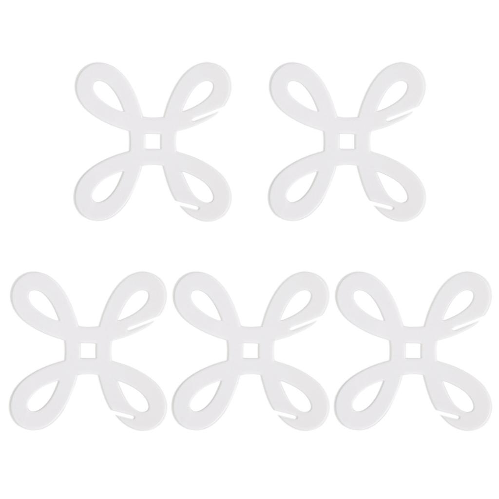 5 шт. прозрачных акриловых катушек для вязания, ниток для вышивания, катушек для пряжи, для хранения швейных ниток