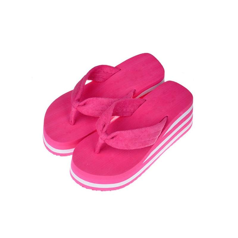 Сандалии на платформе, женские тапочки на высоком каблуке, летняя обувь Zapatillas, модные тапочки на танкетке, черные домашние шлепанцы для купания, Pantufa