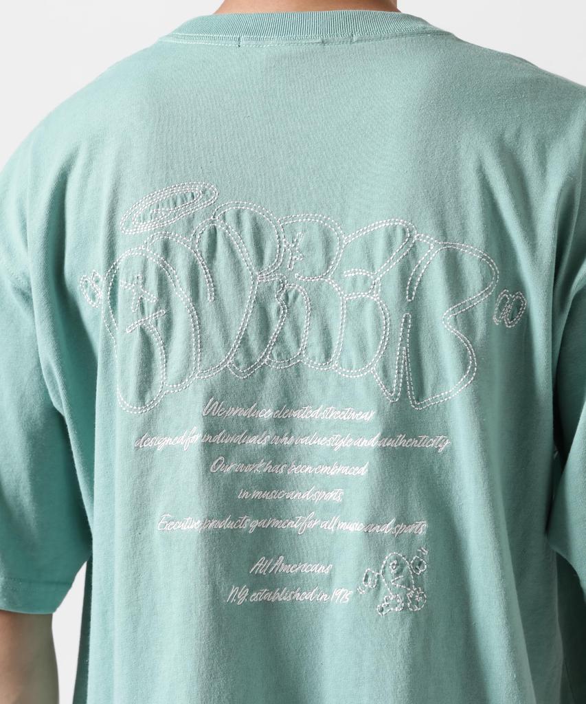 AVIREX GRAFFITI EMBROIDERY T-SHIRT XL mint 783-5234009