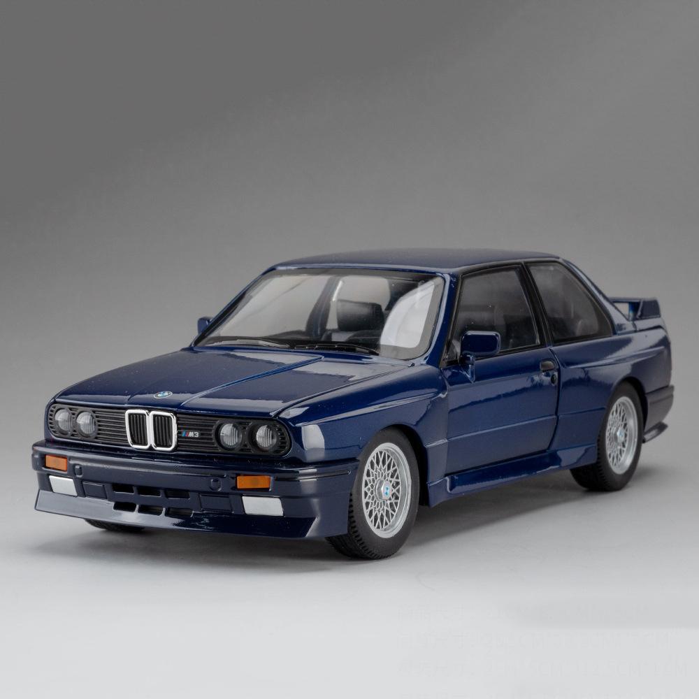 1:24 M3 THE7 Alloy Car Toys Model Diecast Metal Vehicle Doors Opened with Sound Light Pull Back Models Toy Boy's Christmas Gifts