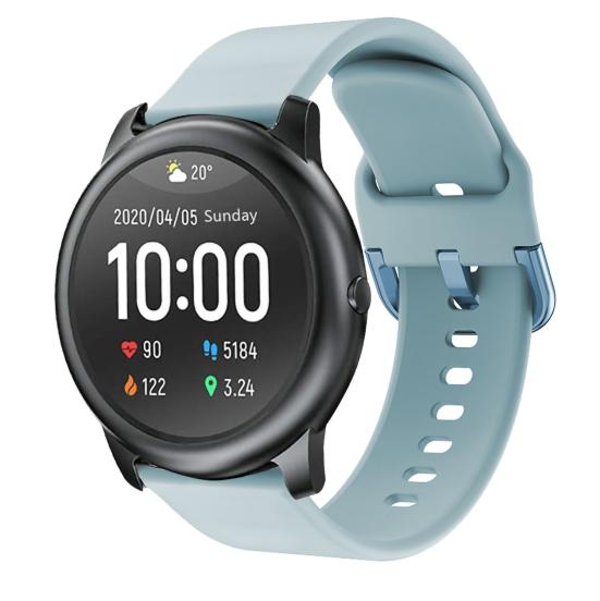 Ремешок для часов, устойчивый к поту, с застежкой, спортивный, сменный, дышащий, гальванизированный ремешок для часов для Xiaomi Haylou