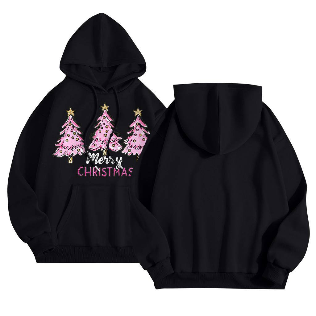 Женская повседневная толстовка с капюшоном и круглым вырезом, длинными рукавами и принтом