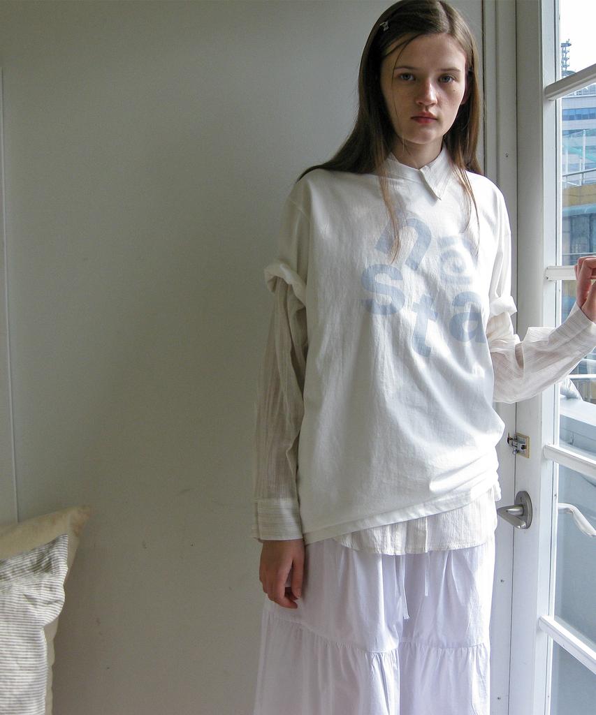 NAATS At Logo Oversized T-Shirt, White