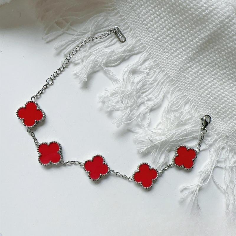 15MM High Version Four-leaf Clover Ladies Bracelet 18k Double-sided Mother-of-pearl Four-leaf Clover Bracelet