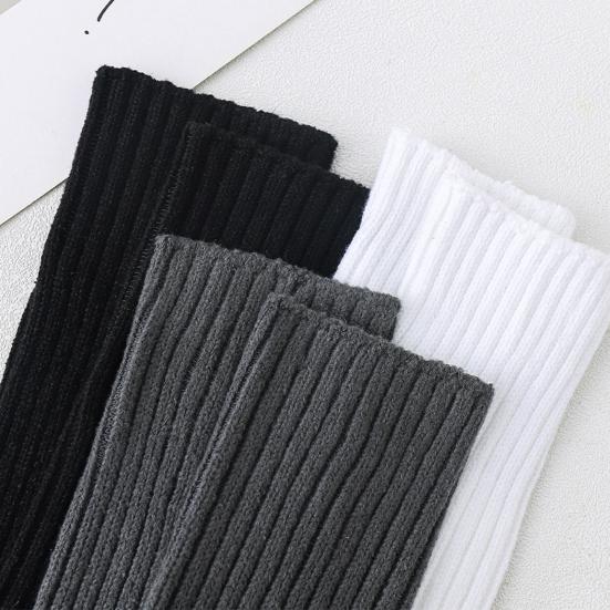 Зимние чулки, однотонные сохраняющие тепло носки для йоги, противоусадочные зимние длинные носки для повседневной носки