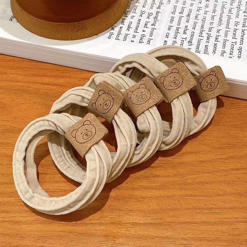 Высокоэластичная резинка для волос в виде медведя - изысканные аксессуары для волос для женщин и девочек (Корейский стиль)