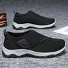 Мужские дышащие сетчатые кроссовки на липучке в стиле "Dad Shoes" - Повседневная обувь для ходьбы с мягкой подошвой