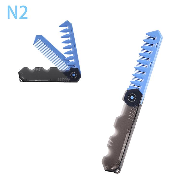 Многофункциональные портативные пластиковые складные карманные расчески для парикмахеров, мужские масляные расчески для бороды, укладки волос, расчески с широкими зубцами