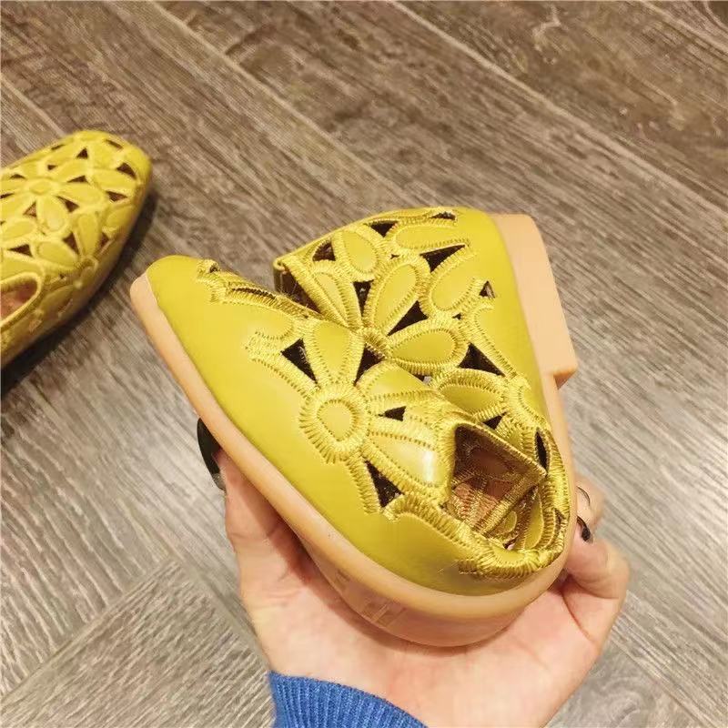 Летние туфли на плоской подошве для женщин, размер 42, модные повседневные туфли на платформе с открытыми носками, сандалии, дышащие туфли без застежек для женщин 2024 г.