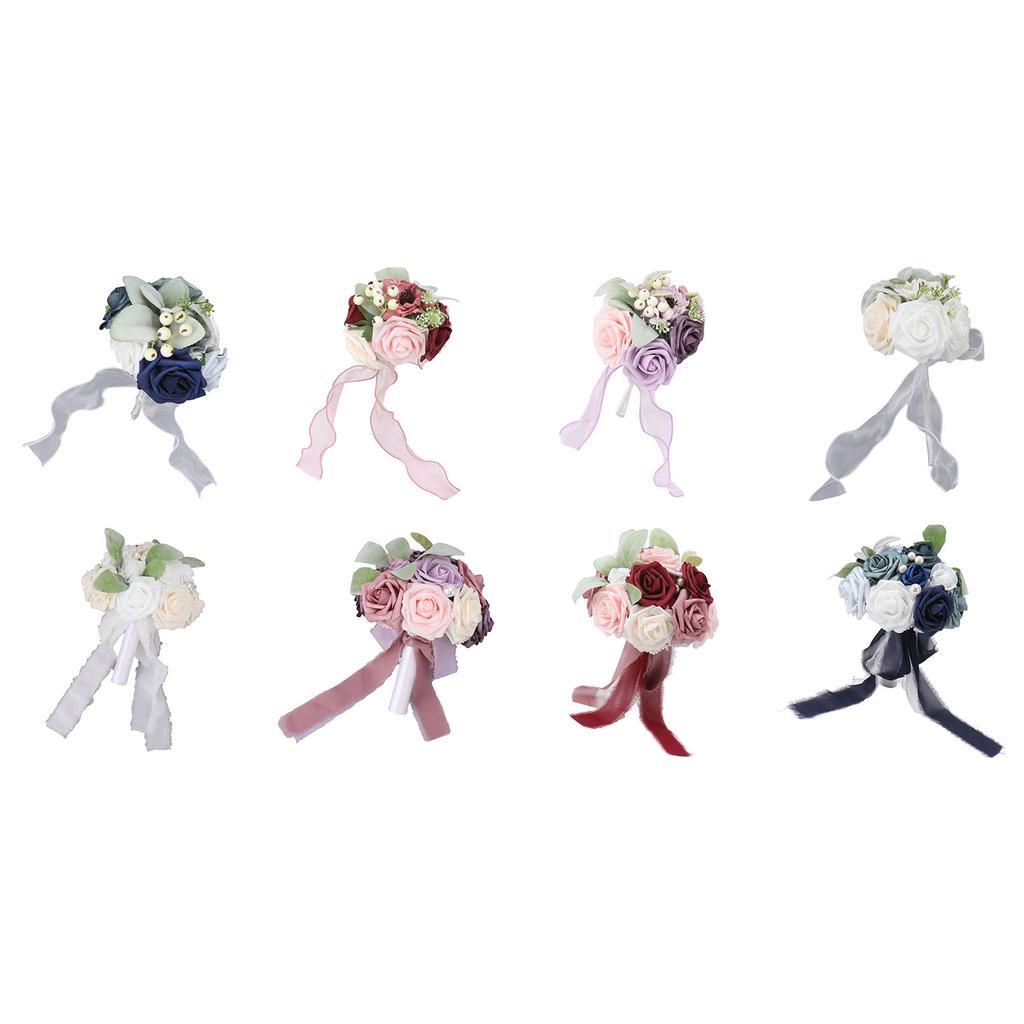 Свадебный букет Яркий цветной держащий цветы Романтичный ручной работы Элегантный держащий цветы для вечеринок