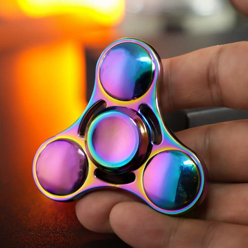 Novelty Edc Fidget Sensory Toys Adhd Hand Spinner Anxiety Metal Alloy Stress Reliever Gifts For Kids Teens Adults