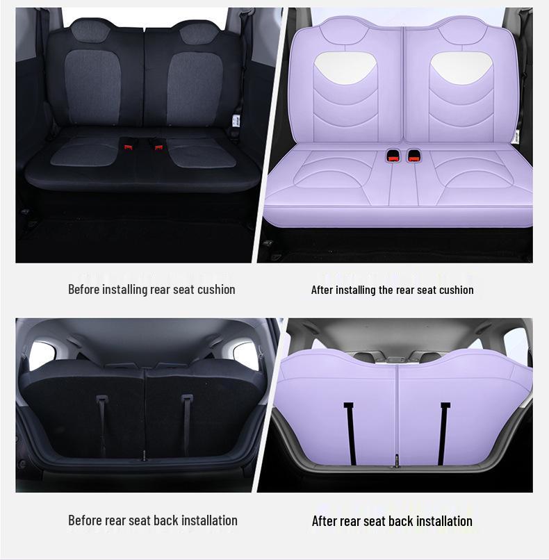 Wuling Hongguang Mini EV Leather Cartoon Car Seat Cushion