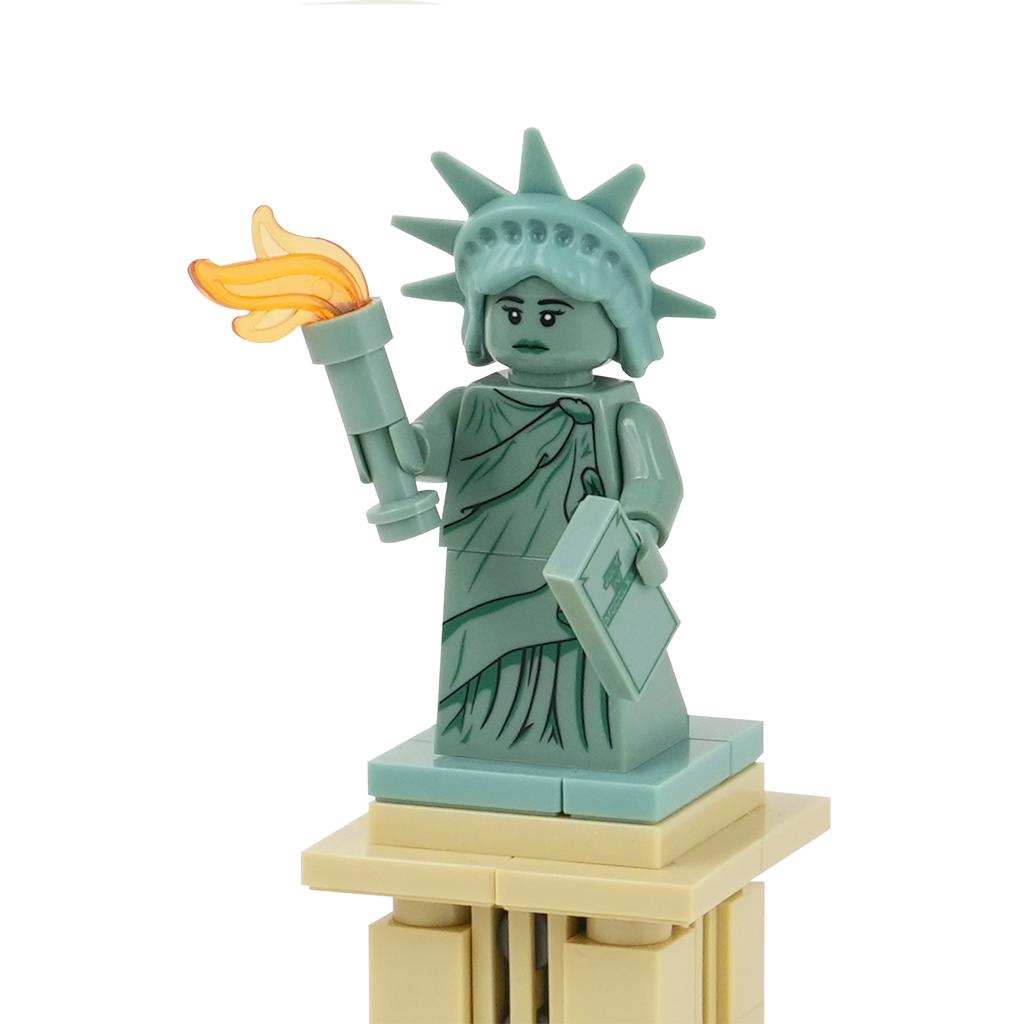 MOOXI Creative Series 120Pcs MOC Bricks Statue Of Liberty Compatible Action Figure DIY Block Kids Toys For Children Gift MOC1477