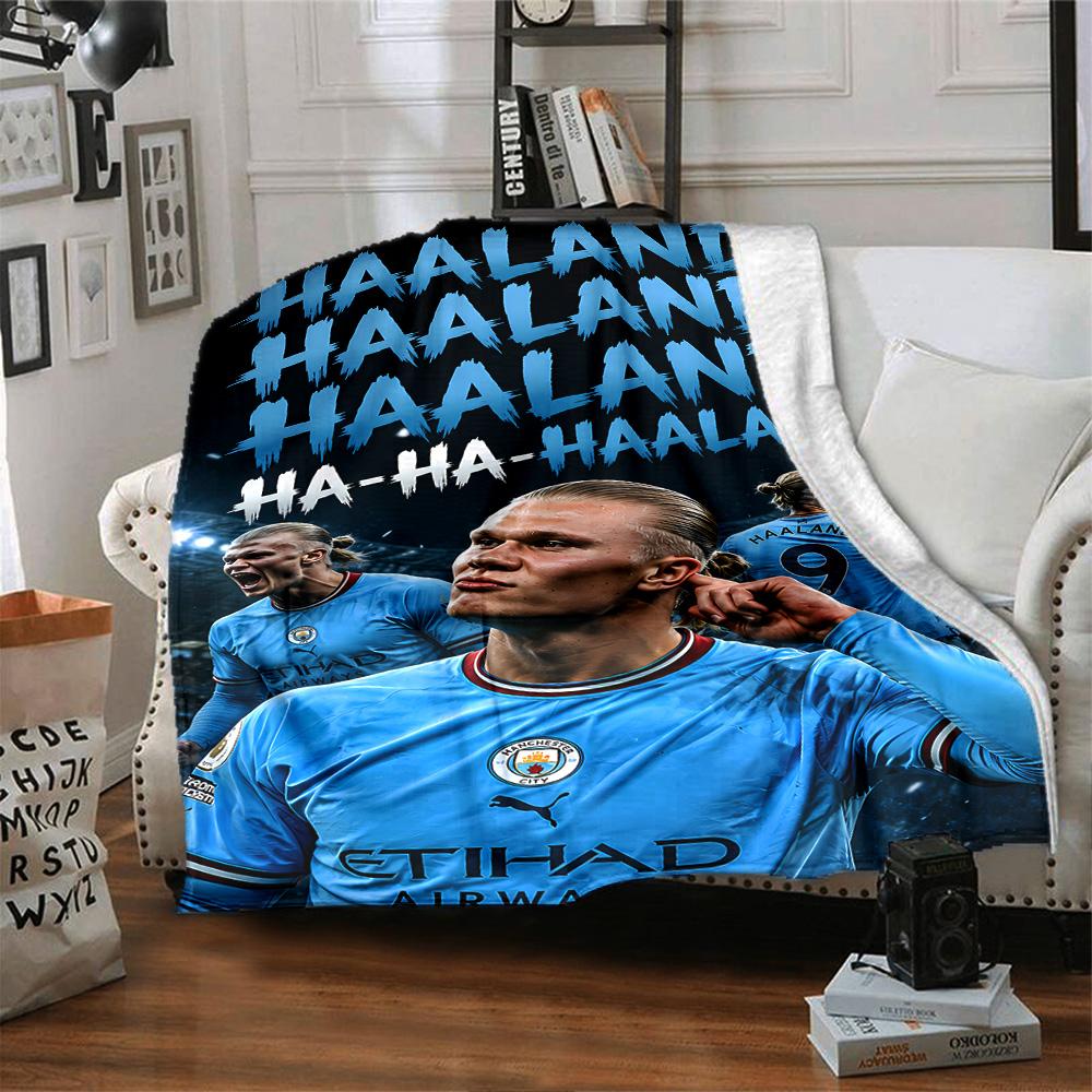 Football Player Celebration Blanket Soft Warm Cozy Suitable for Bed Bedding Picnics for All Occasions Modern Gift for Travel Home Birthdays