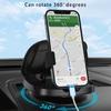 Автомобильное крепление для телефона на 360 градусов для вращающегося держателя приборной панели, многоразовые смартфоны, моющиеся с кронштейном, сильная адгезия