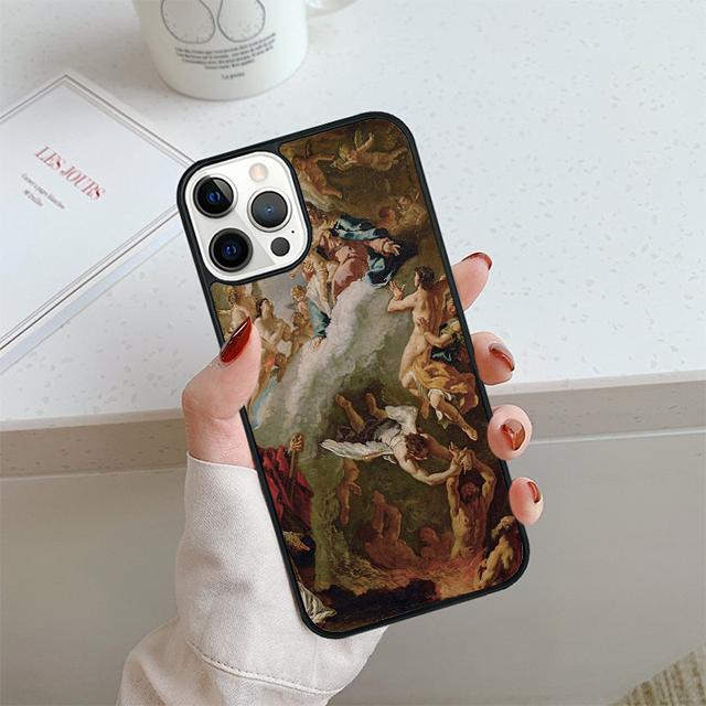 Чехол для телефона с картиной эпохи Возрождения для iPhone 17 Air 13 12 14 15 16 Чехол для Apple Pro Max 6S Plus Coque