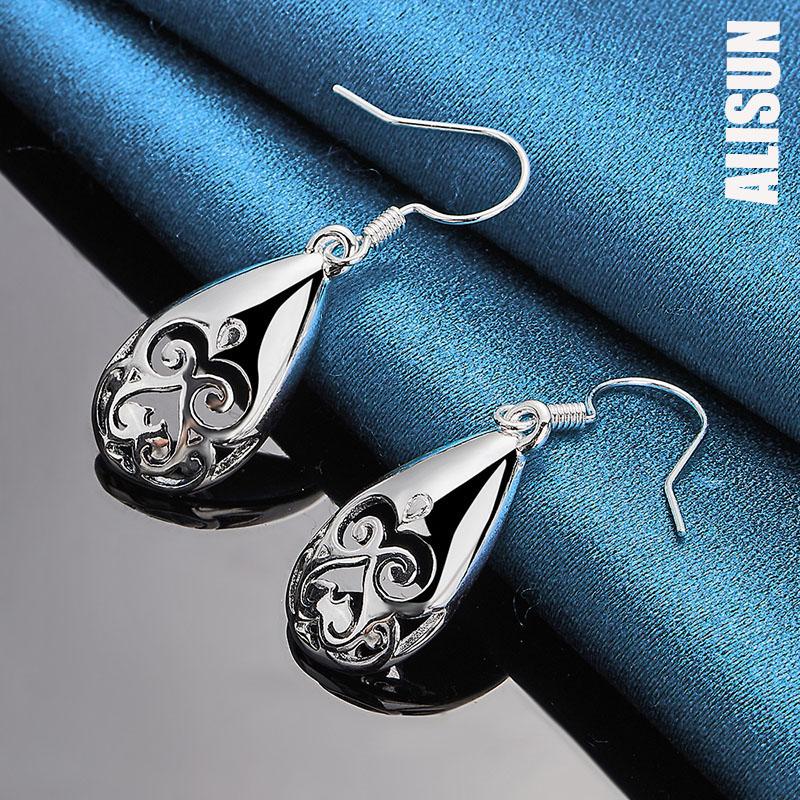 925 Sterling Silver Grimace Ear Piercing Earrings Fashionable Wedding Jewelry