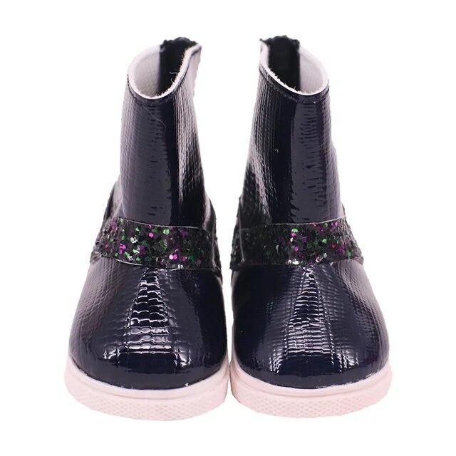 Обувь для куклы, сапоги, плюшевые сапоги ручной работы, обувь 7 см для 18 дюймов, американская кукла Baby Born 43 см, аксессуары