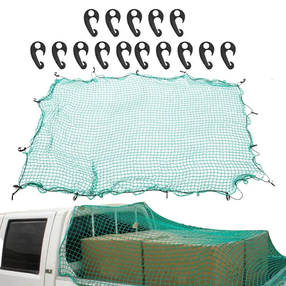 Safety Net For Pickup Heavy Duty Truck Bed Mesh Car Accessories With Elastic Rope For Fishing Beach Trips Traveling Camping
