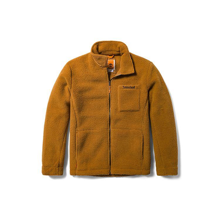 Timberland Уличная повседневная куртка весна-осень на молнии, удобная теплая, с коротким квадратным воротником, флисовое пальто, мужские куртки, пшеничный цвет A68Z9-P47