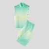INCERUN 2PCS Men Sleeveless One Shoulder Gradient Tank Tops and Long Harem Pants Outfits Sets