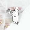 Милая эмалированная булавка для курения Boo Ghost, брошь с героями мультфильмов для женщин и мужчин, джинсовые куртки, булавки для лацканов, значки на рюкзак, детские модные украшения