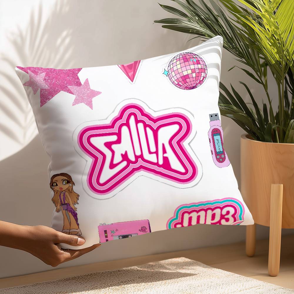 Певица Эмилия Мернес mp3 Наволочка Плюшевая ткань Мягкая Наволочка Двусторонняя печать Наволочка для подушки Бытовые подарки