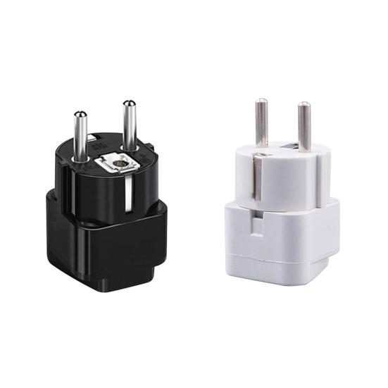 Converter Plug Reliable 10A Solid Color Power Adapter European Standard Conversion Plug Travel Adapter Travelers Accessory