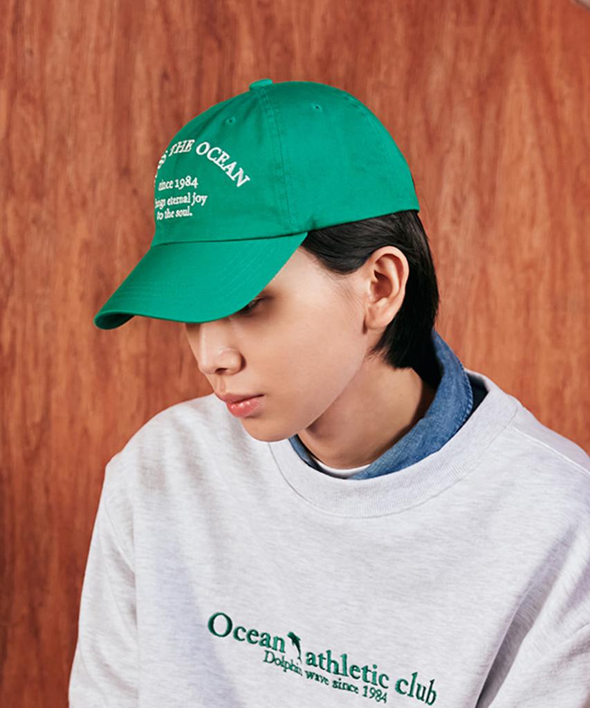 DOLPHIN WAVE APPAREL Бейсболка с надписью DOLPHIN WAVE Зеленая