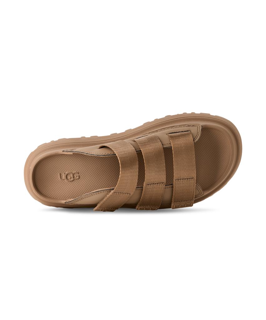 Ugg [Женские] Золотое Сияние Платформа Ремешок Шлепанцы (Шлепанцы 'Золотое Сияние') - Темный песок / 1167430-Dnd