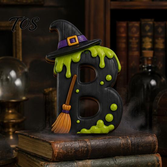 Freestanding Boo Wood Decor Halloween Wooden BOO Decoration for Tiered Trays, Creative Tray Solid Tabletop Centerpieces Party Rustic Letter Set