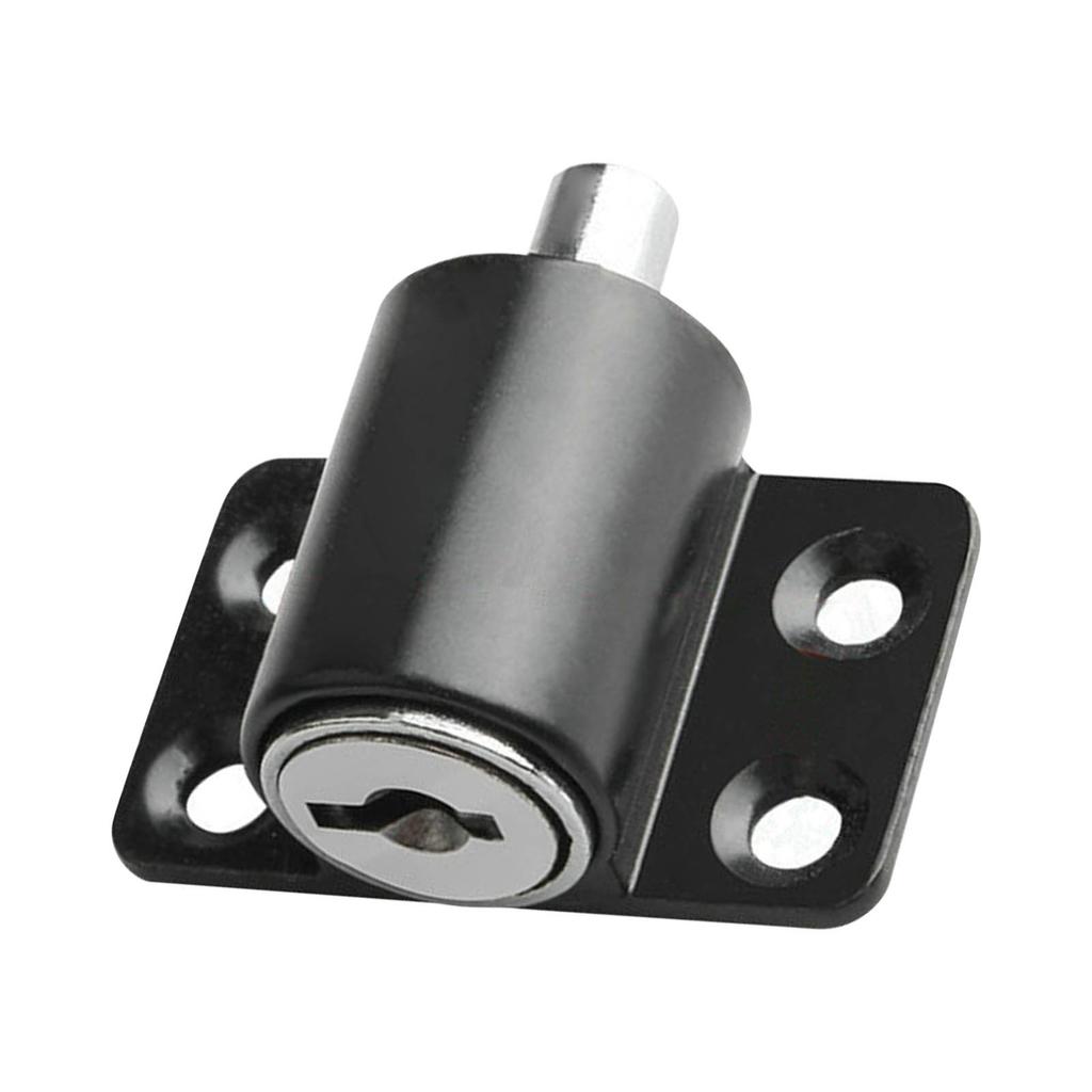 Дверной замок безопасности с защитой от кражи, поверхность из сплава, с ключами, оконный болт для домашних шкафов, черный