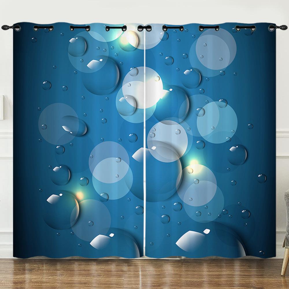Штора Роса 3D Цифровая печать Затемняющая штора на люверсах