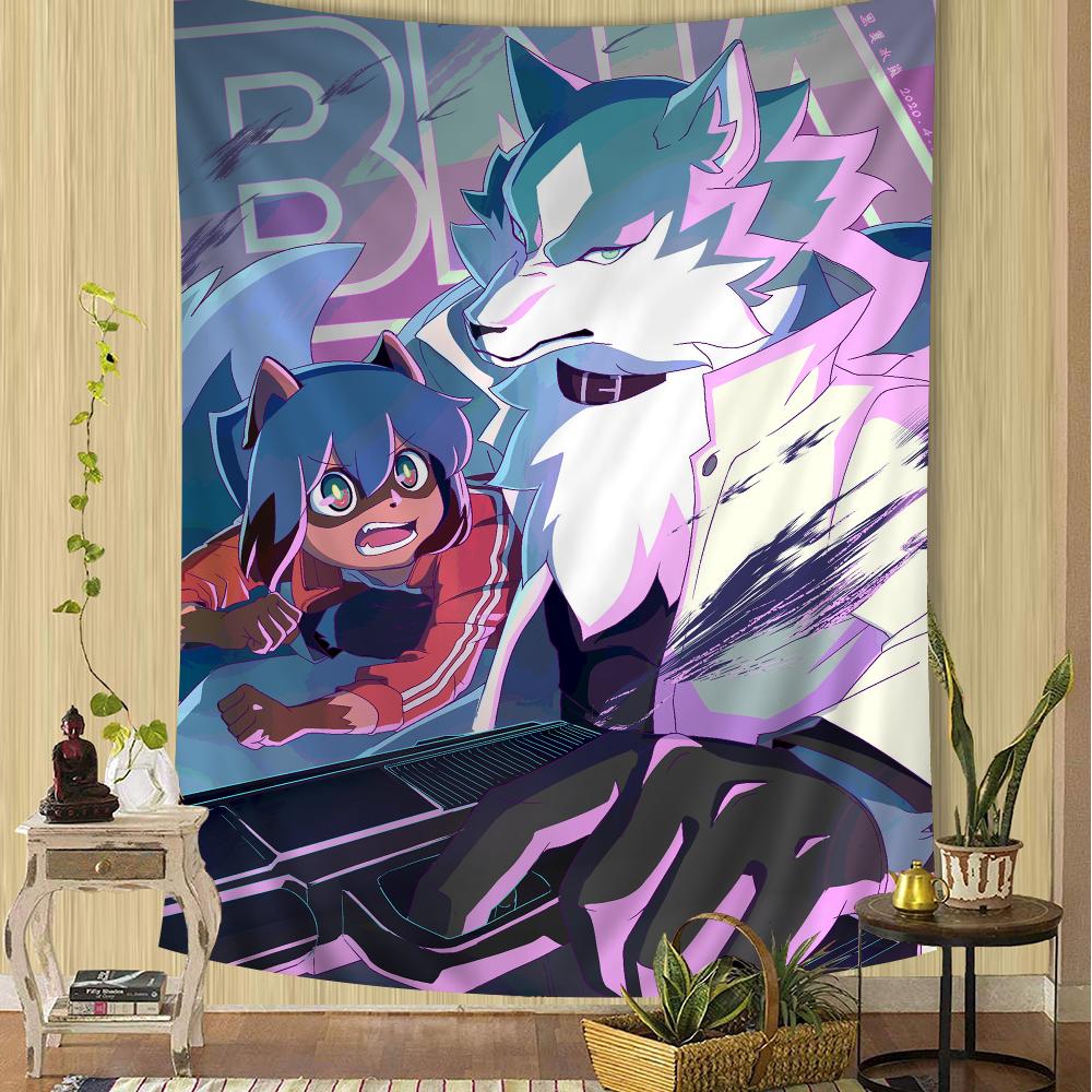 Brand New Animal BNA Tapestry Anime Tapestry Hanging Tarot Hippie Wall Rugs Dorm Wall Hanging Sheets Hippie Wall Hanging
