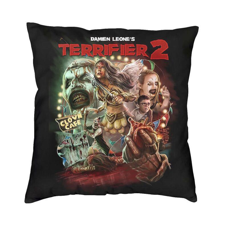 Custom Nordic Style Clown Happy Holliday Halloween Terrifiers Throw Pillow Case Home Decor Cushion Cover 45x45cm Pillowcover